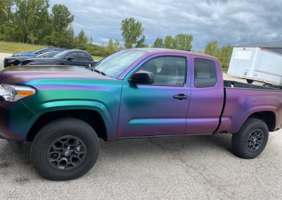 Colorful chrome on pickup
